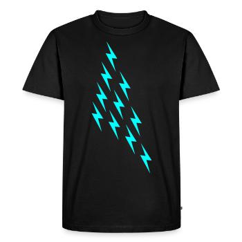 Lightning Magic Wizardry Thor Viking Big Bang Geek - Men's Premium Organic T-Shirt - black - Front - Nico (187cm)