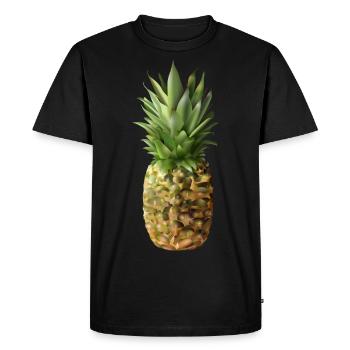 Pineapple - Men's Premium Organic T-Shirt - black - Front - Nico (187cm)