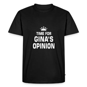 Gina Linetti Opinion Chemise Cadeau - T-shirt Premium bio Homme - noir - Devant - Nico (187cm)