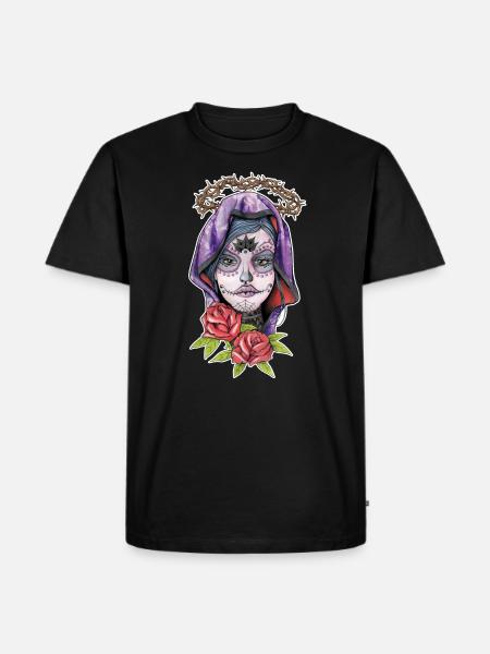 Catrina - Day of the Dead Mexico - Halloween - Men's Premium Organic T-Shirt - black
