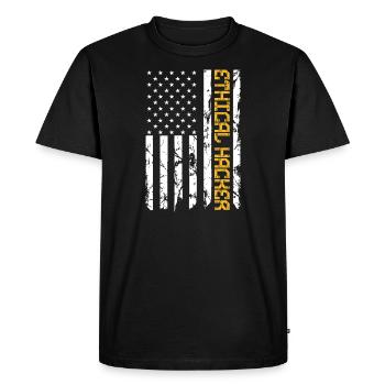 Hacker éthique Sniff Networks Not Drugs Cyber - T-shirt Premium bio Homme - noir - Devant - Nico (187cm)
