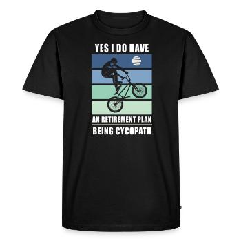 Cycopath - Men's Premium Organic T-Shirt - black - Front - Nico (187cm)
