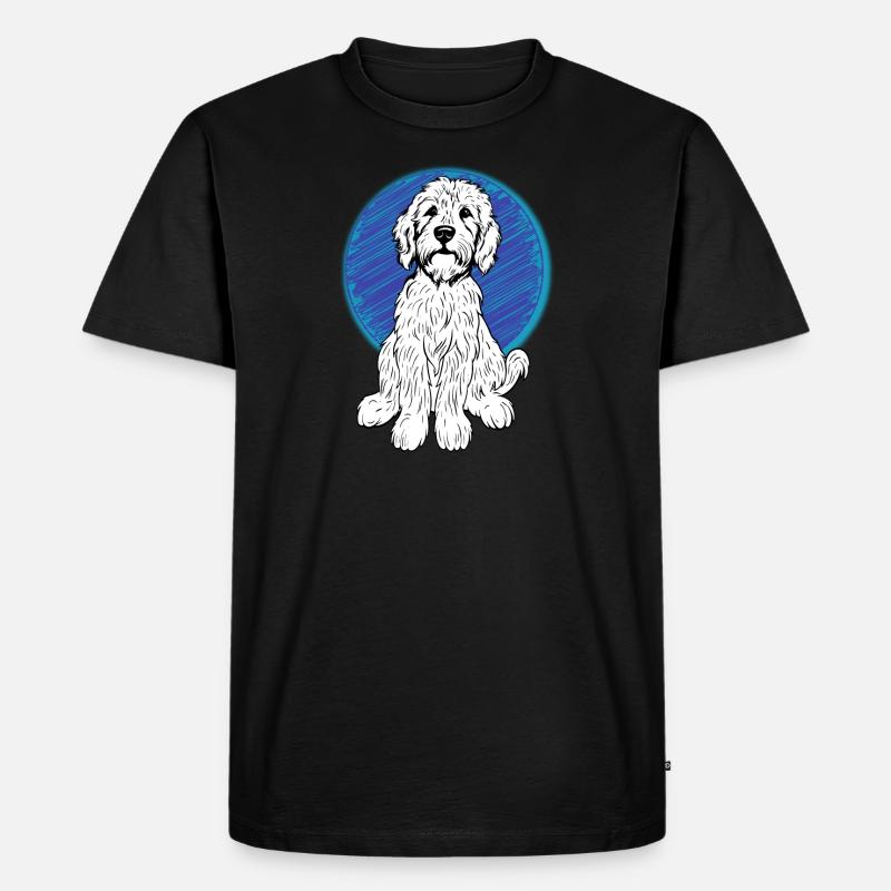 doodle - Männer Premium Bio T-Shirt - Schwarz