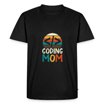 Programmeur Geek Programmeur Programmeur Informatique Codeur L - T-shirt Premium bio Homme - noir - Devant - Nico (187cm)