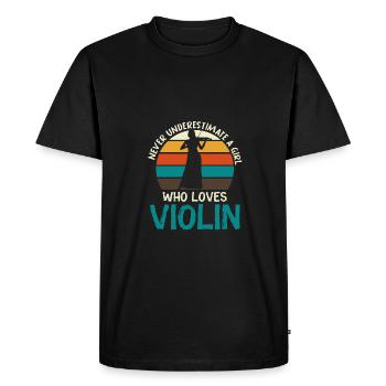 Violoniste Orchestre Amateurs de musique classique - T-shirt Premium bio Homme - noir - Devant - Nico (187cm)