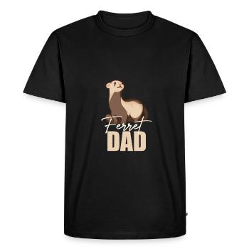 Furet Mignon Animal Furet Amoureux - T-shirt Premium bio Homme - noir - Devant - Nico (187cm)