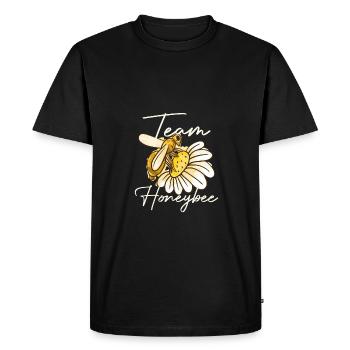 Abeilles Apiculteurs Abeilles Abeilles Amateurs de miel Amateurs de miel Amateurs de miel - T-shirt Premium bio Homme - noir - Devant - Nico (187cm)