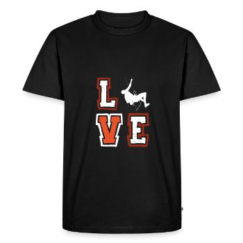 Chers amateurs d’escalade de rochers de montagne - T-shirt Premium bio Homme - noir - Devant - Nico (187cm)