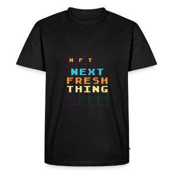NFT Next Fresh Thing Crypto Coin Bitcoin Lovers - T-shirt Premium bio Homme - noir - Devant - Nico (187cm)