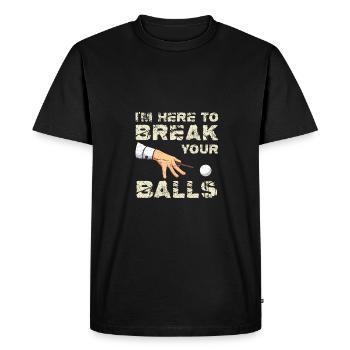 Only the tip I promise billiard ball pool Lieb - Men's Premium Organic T-Shirt - black - Front - Nico (187cm)