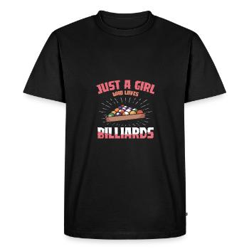 Juste une fille qui aime les fléchettes fléchettes - T-shirt Premium bio Homme - noir - Devant - Nico (187cm)