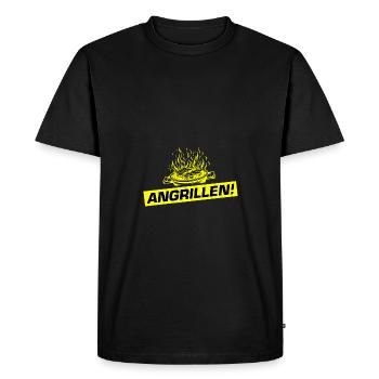 Grilling Barbecue Barbecue - Men's Premium Organic T-Shirt - black - Front - Nico (187cm)