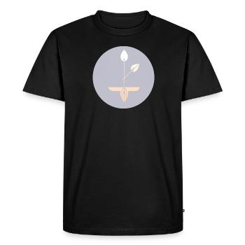 Plantes - T-shirt Premium bio Homme - noir - Devant - Nico (187cm)