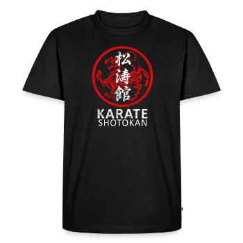 Shotokan Karaté Arts Martiaux Japon Vintage - T-shirt Premium bio Homme - noir - Devant - Nico (187cm)