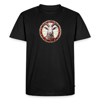 Vitrail Geiss - T-shirt Premium bio Homme - noir - Devant - Nico (187cm)
