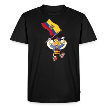 Abeille équatorienne - T-shirt Premium bio Homme - noir - Devant - Nico (187cm)