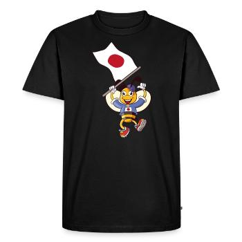 Abeille japonaise - T-shirt Premium bio Homme - noir - Devant - Nico (187cm)
