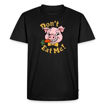 Don't Eat Me - Men's Premium Organic T-Shirt - black - Front - Nico (187cm)