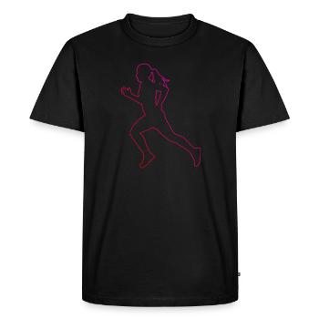 Jogging Racing Fitness Cross Country Running - T-shirt Premium bio Homme - noir - Devant - Nico (187cm)