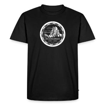Huang Shan Mountain - Montagnes Jaunes Anhui Chine - T-shirt Premium bio Homme - noir - Devant - Nico (187cm)