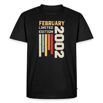 February 2002 - February 2002 Birthday Gift - Men's Premium Organic T-Shirt - black - Front - Nico (187cm)