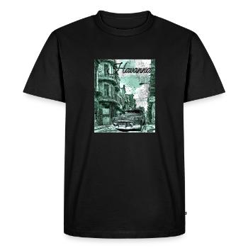 La Havane Cuba - T-shirt Premium bio Homme - noir - Devant - Nico (187cm)