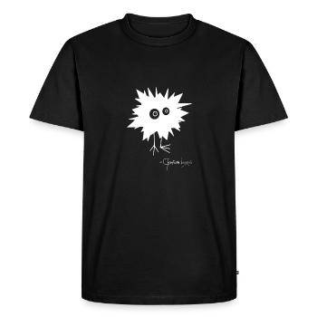 Woolly Beastie flashed - Bestiolus Fulguratus - Men's Premium Organic T-Shirt - black - Front - Nico (187cm)