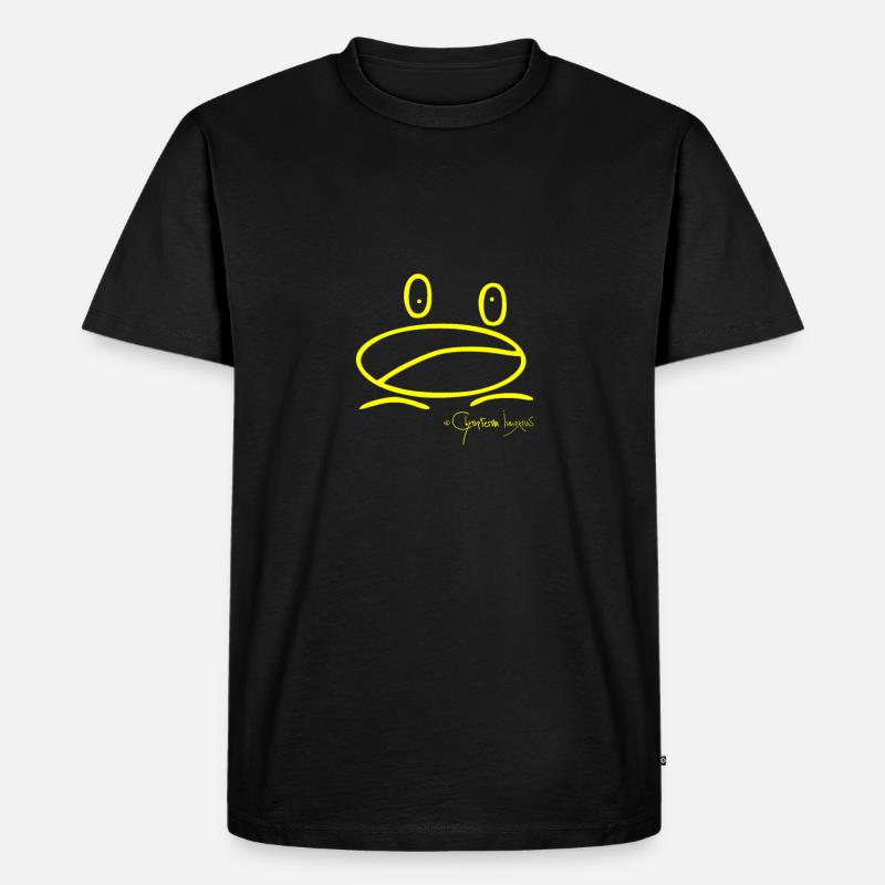Froschmini - Ranunculus Oophagus - Männer Premium Bio T-Shirt - Schwarz