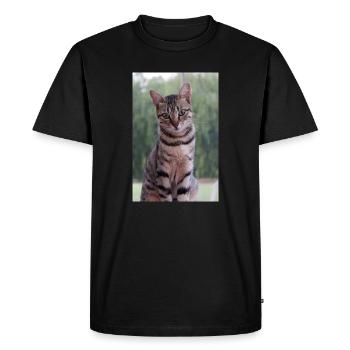 Chaton Chaton - T-shirt Premium bio Homme - noir - Devant - Nico (187cm)