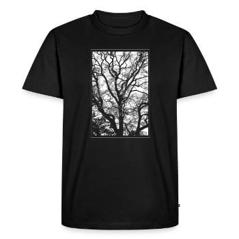 Tree - Men's Premium Organic T-Shirt - black - Front - Nico (187cm)
