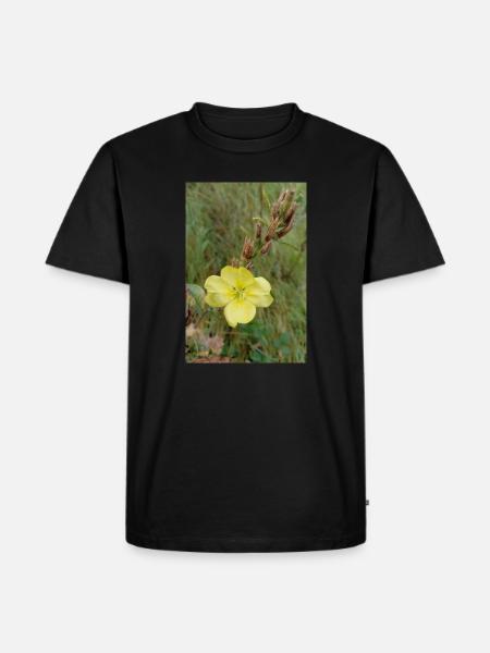 Good Morning Yellow Evening Primrose - Men's Premium Organic T-Shirt - black