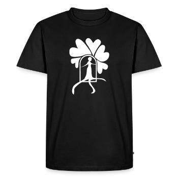 Sortez blanc - T-shirt Premium bio Homme - noir - Devant - Nico (187cm)