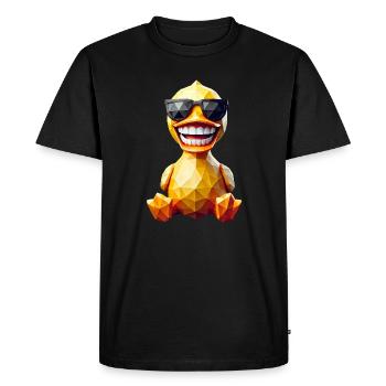 Yellow duck sunglasses - Men's Premium Organic T-Shirt - black - Front - Nico (187cm)