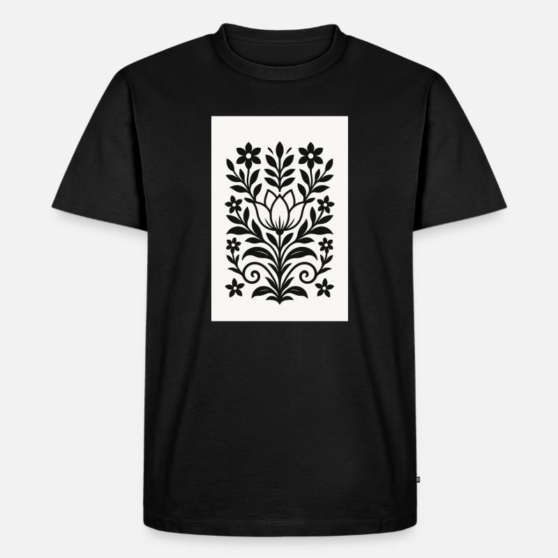 RayPay Eclipse - Männer Premium Bio T-Shirt - Schwarz