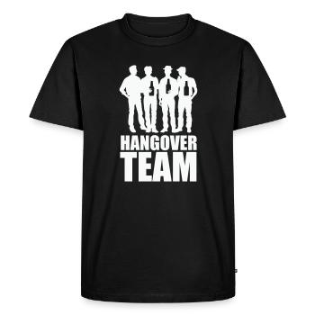 Hangover Team - Männer Premium Bio T-Shirt - Schwarz - Vorne - Nico (187cm)