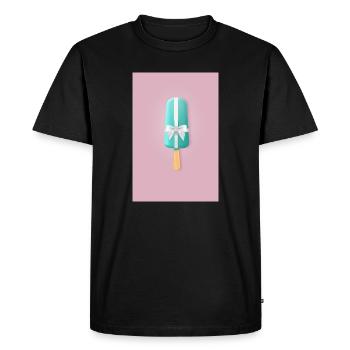 Popsicle Birthday Gift - Men's Premium Organic T-Shirt - black - Front - Nico (187cm)