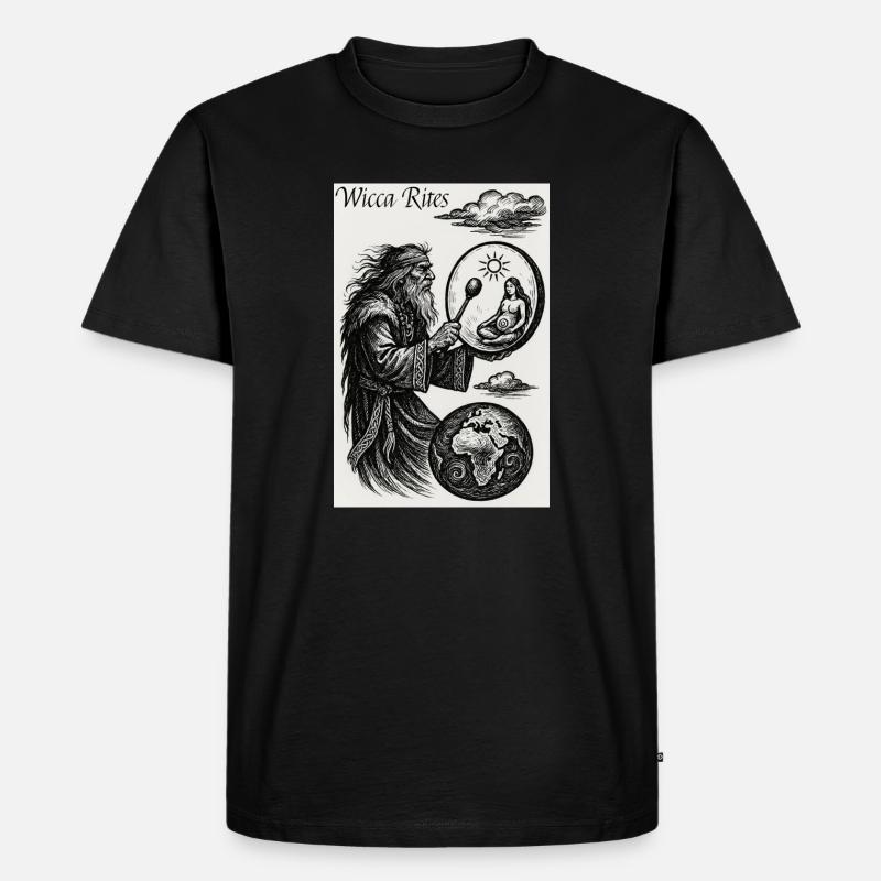Wicca-Riten - Männer Premium Bio T-Shirt - Schwarz