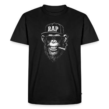 Casquette Rap Monkey Streetwear - T-shirt Premium bio Homme - noir - Devant - Nico (187cm)