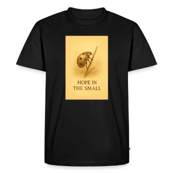 Hope in the Small - Men's Premium Organic T-Shirt - black - Front - Nico (187cm)