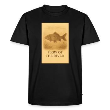 Ruisseau de la rivière Vis - T-shirt Premium bio Homme - noir - Devant - Nico (187cm)