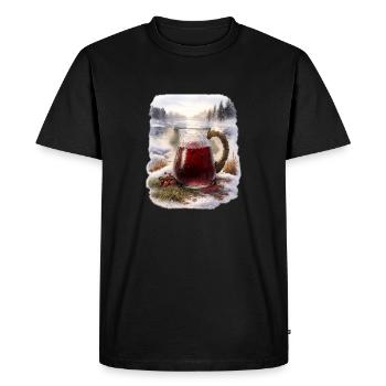 Winter Mors Carafe - Men's Premium Organic T-Shirt - black - Front - Nico (187cm)