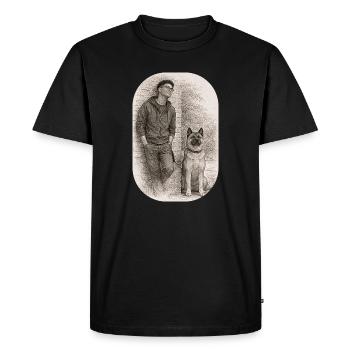 Matt & Holly - Men's Premium Organic T-Shirt - black - Front - Nico (187cm)