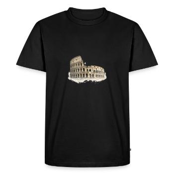 Croquis aquarelle du Colisée - T-shirt Premium bio Homme - noir - Devant - Nico (187cm)