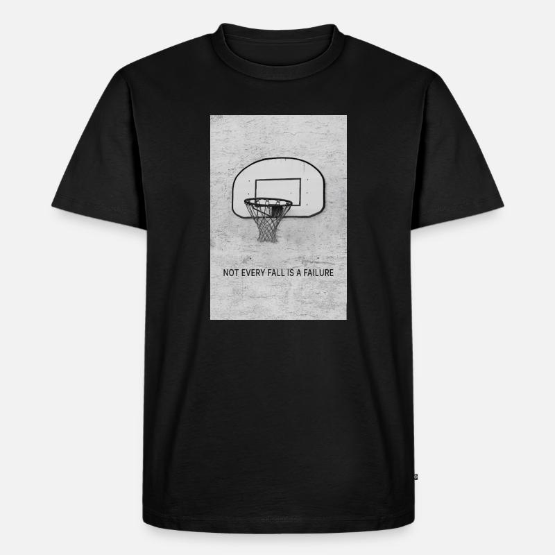 Not every fall is a failure - Männer Premium Bio T-Shirt - Schwarz