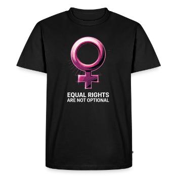 Equal Rights Are Not Optional Feminism - Men's Premium Organic T-Shirt - black - Front - Nico (187cm)