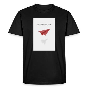 Utilisez votre imagination - T-shirt Premium bio Homme - noir - Devant - Nico (187cm)