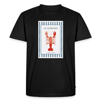 Affiche du Bistro du Club Homard Homard France - T-shirt Premium bio Homme - noir - Devant - Nico (187cm)