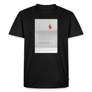 Faites en sorte que cela se réalise : Motivation, objectifs de réussite : dire - T-shirt Premium bio Homme - noir - Devant - Nico (187cm)