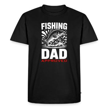 Angel Papa - Men's Premium Organic T-Shirt - black - Front - Nico (187cm)