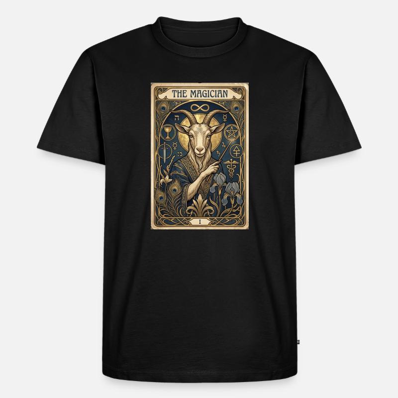 La chèvre, le magicien - T-shirt Premium bio Homme - noir